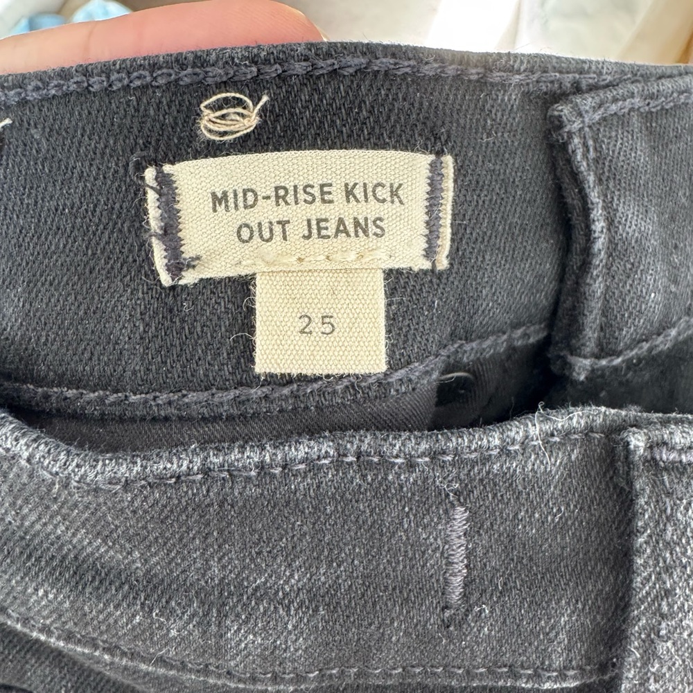 Madewell Mid-Rise Kick Out Crop Jeans Size 25 - Picture 7 of 10